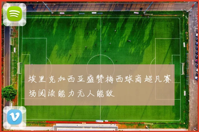 埃里克加西亚盛赞梅西球商超凡赛场阅读能力无人能敌